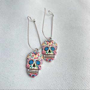 Halloween Earrings! Skull Day of the Dead Earrings